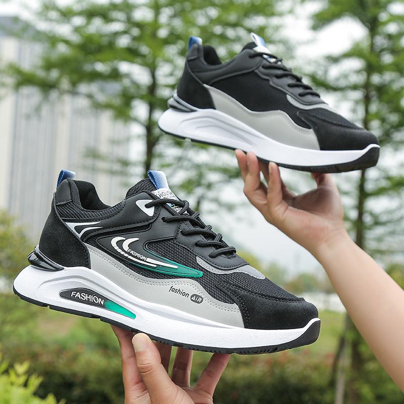 

Дышащая толстая подошва белая сетчатая спортивная обувь 43