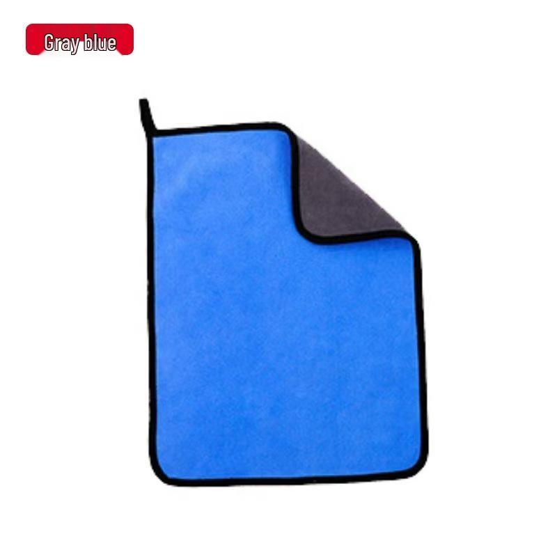 Dual-Layer Coral Fleece Cleaning Cloth - Super Absorbent, No Shedding, Multi-Purpose for Home, Kitchen & Car.