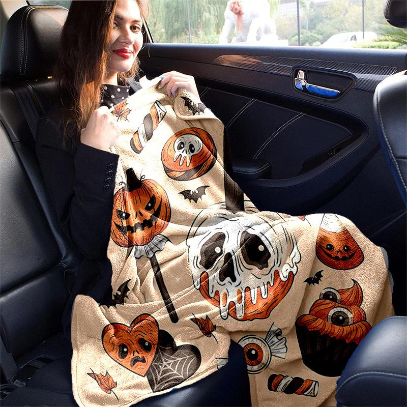 1pc Halloween Pumpkin ideas Blanket  Soft Throw for Room Decor, Perfect Gift