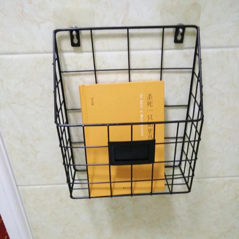 Wall Mounted Items Storage Holders Bathroom Things Filing Hanging Makeup Organizer Racks Multifunctional Auxiliary Living Room Newspaper Bookshelf
