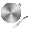 Induction Cooker Heat Distributor Stainless Steel Adapter Plate with Handle Efficient Heat Conductor for Cookware