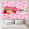 Straw-berry Friends Quick-Dry Tapestry Hanging for Bedroom,Livingroom, Playroom,Decor Art Room Wall Tapestry Holiday and Birthday Gifts