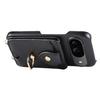 For Google Pixel 9 Case with Card Holder,Shoulder Strap PC+TPU Ring Kickstand Phone Back Cover