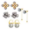 Qiong Yao Shi Jia Classic Pearl Stainless Steel Earrings: Elegant, Versatile Studs for Women