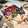 Serviette de plage personnalisée avec nom et motif Demon Slayer, pour Voyage Camping Fête à la plage Décoration de maison, Cadeau d'anniversaire pour la Famille & les Amis