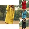 Cozy Womens Winter Long Sleeve Tunic Tops Pullover Hoodie Dress In Six Colors