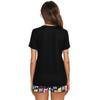 Womens Pajama Set Cute Cartoon Print Short Sleeve Top Tee+Shorts Nightwear Female Sleepwear Pjs Sets Two Piece Casual Loungewear