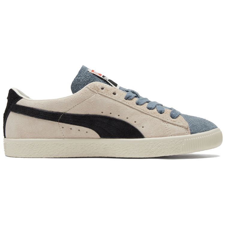 Puma Suede Vintage WTFormstrip - Peyote China Blue Unisex Sneakers Krem Hvit 382657-01