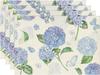 4PCS/Set Blue Hydrangea Placemats 30*45CM Linen Lavender Tulip Flower Table Mads For Home Xmas Party Dining Table Decoration