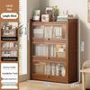 Floor-Standing Bookshelf for Students and Children - Compact Storage Cabinet for Small Apartment Living Rooms
