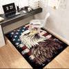 1pc The majestic American bald eagle Carpet Rug for Living Room Bedroom Home Sofa Decoration,Kids play Non-slip Floor Mat