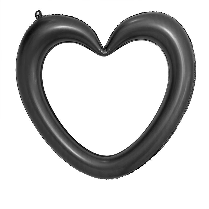 Large Heart-Shaped Aluminum Foil Balloon Frame for Party Decoration