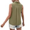 Summer New Solid Color V-neck Loose Sleeveless Vest Women's Shirt