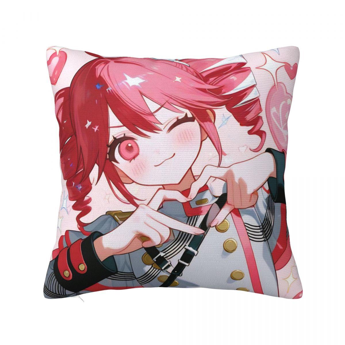 

Kasane Teto Square Pillow Cases Vocaloid Music Girl Cushion Cover Customized Decor Pillowcase for Seat 40x40cm 12x12Inch