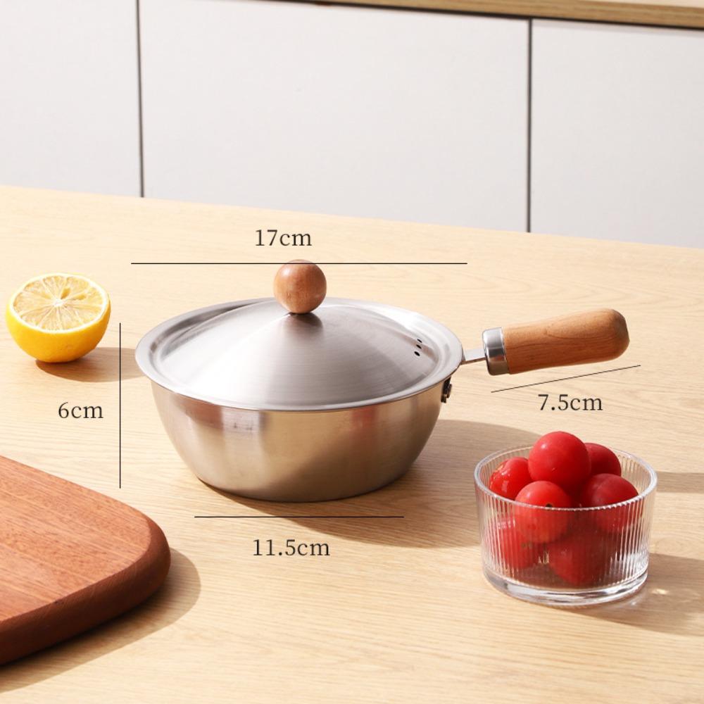 Single Handle Cooking Sauce Bowl Stainless Steel Food Supplement Pot New Milk Pot