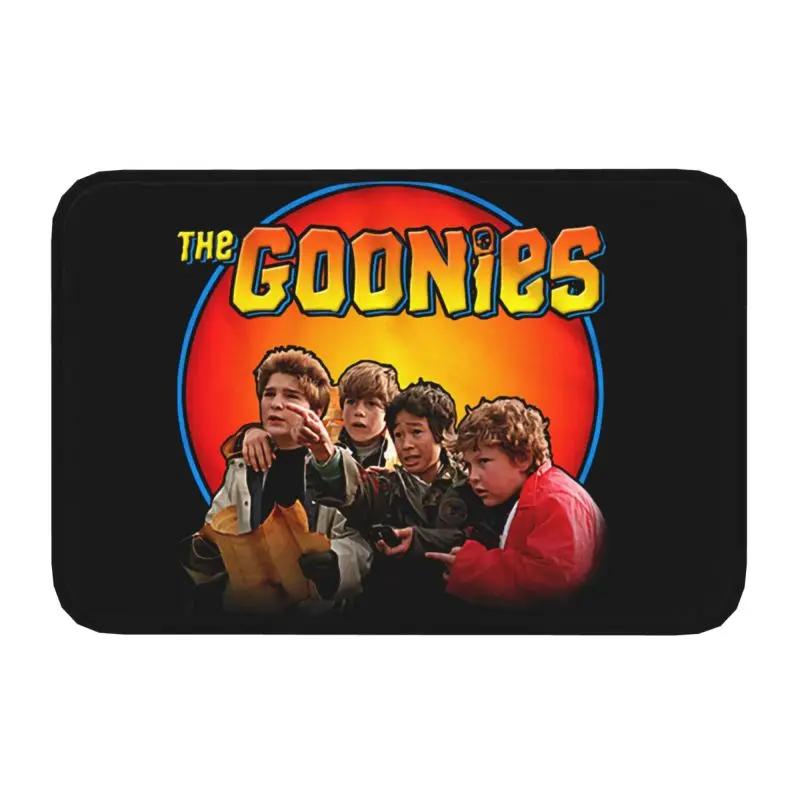 The Goonies Logo Doormat Non-Slip Entrance Kitchen Door Floor Mats Never Say Die Sloth Chunk Fratelli Skull Pirate  Carpet Rug