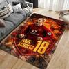 Sports Area Rug, Paul Scholes Manchester United 18 Vodafone Poster, Fan Cave Decor, Non-Slip Mat