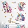 Unicorn Vinyl Child Wall Sticker For Baby Room Decoration Bedroom Accessories Furniture Sticker Adhesive Wallpaper Wall Decor