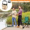 8L/13L Multifunction Folding Fishing Bucket With Ergonomic Handle Bucket Waterproof Outdoor Camping Bucket Fishing Accessories