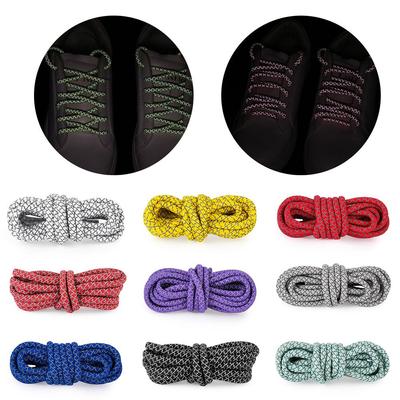 1Pair 120cm Durble Fluorescent Round Sport Shoelaces Shoe Rope Shoes Lace Sneaker Shoestrings