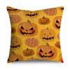 Halloween Theme Horror Pumpkin Wizard Print Pattern Cushion Cover Home Living Room Sofa Decoration Square Throw Pillow