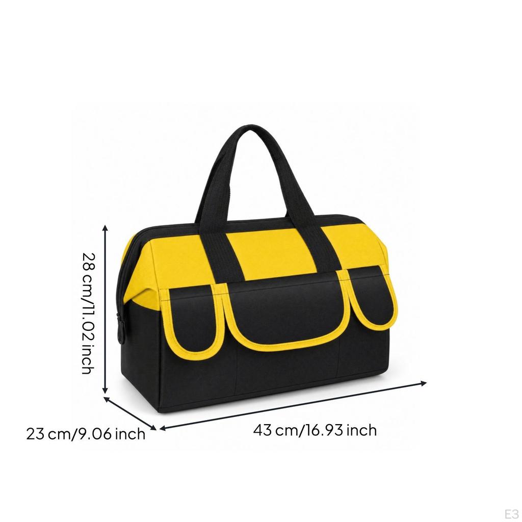 Canvas Tool Bag durabilityResistant with Shoulder Strap Waterproof for Electricians, Repair