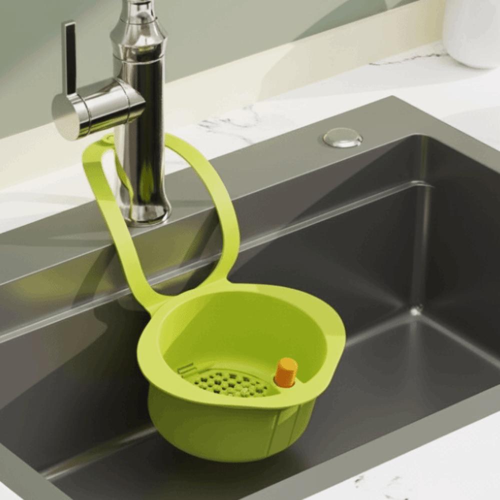 4PCS Hanging Food Scrap Filter Rack Removable Fruit Washing Basket Kitchen Garbage Filter  Bathroom