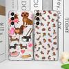 Cute Animal Cartoon Dachshund Dog Clear Phone Case for Motorola Moto Edge 40 Pro G72 G73 G71 G60 G22 G52 G9 Play Soft Cover Y2K