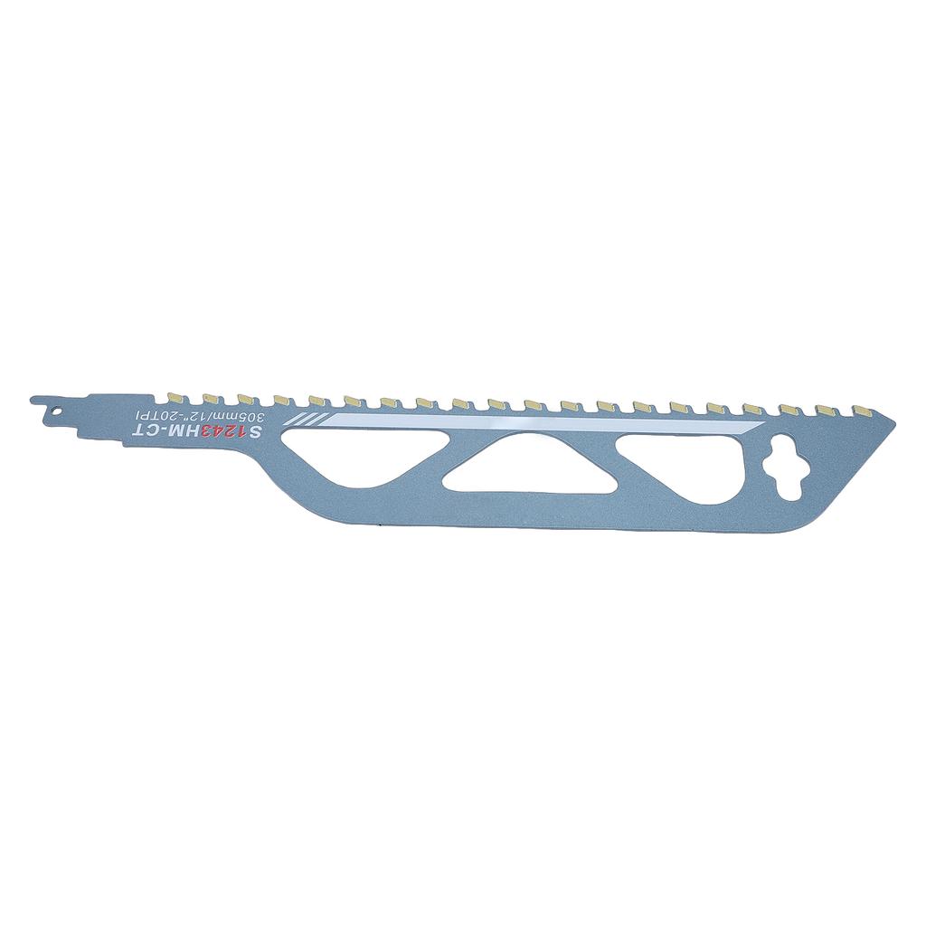 12inch Reciprocating Saw Blades 20TPI Concrete Saw Blades Hard Alloy Teeth with Robust Steel Backing for Red Brick