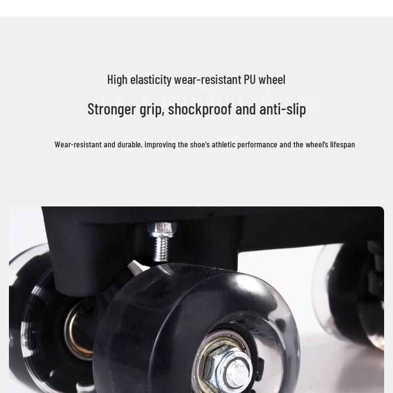 Shana High-Top Canvas Double-Row Roller Skates
