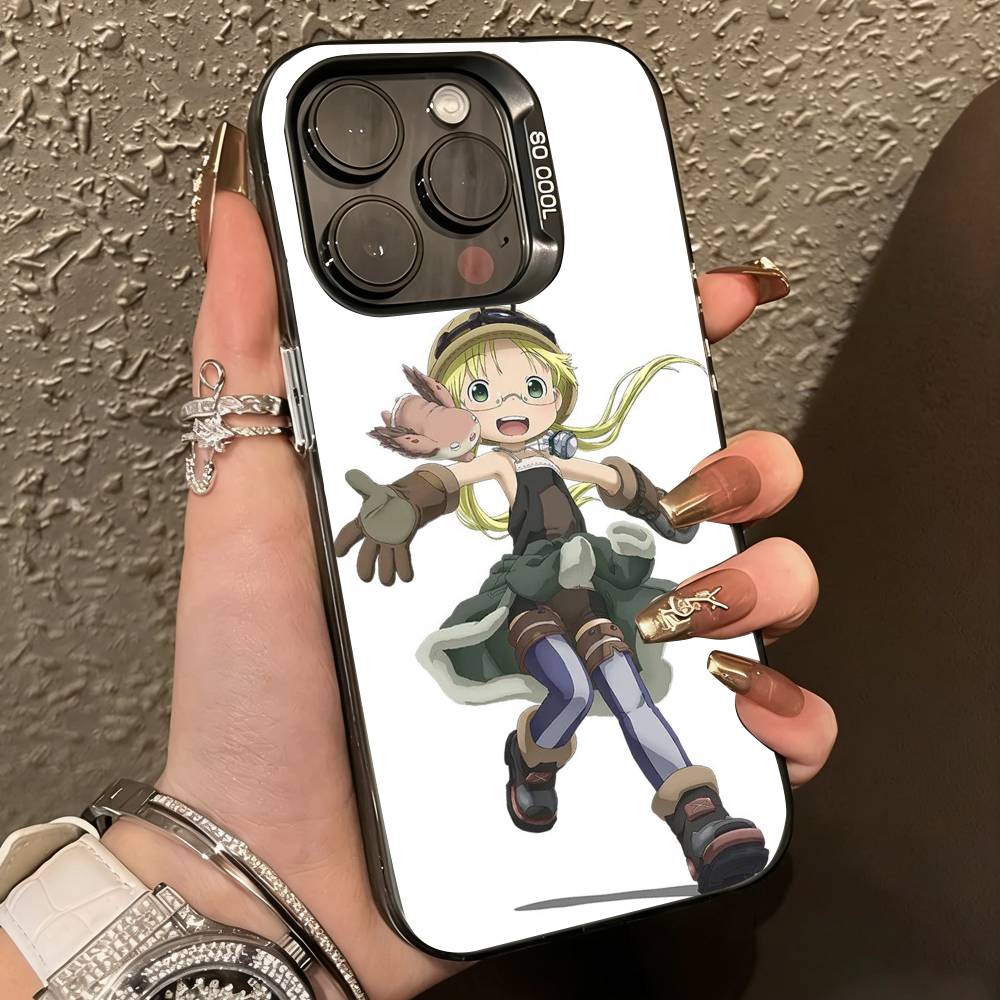 M-MADE IN A-ABYSS Riko Phone Case For iPhone 17,16,15,14,13,12,11 Plus,Pro Max,XS,Colorful Silver Black Cover