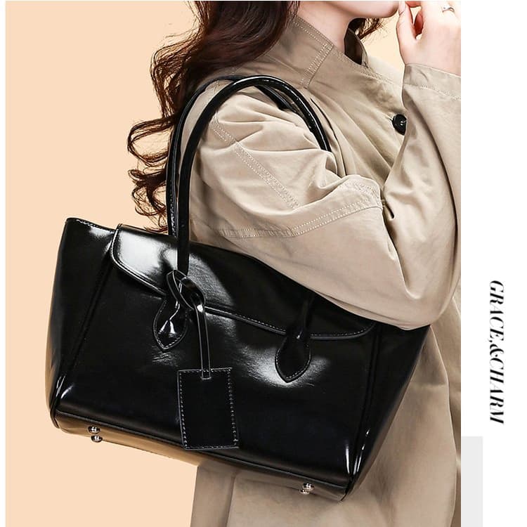 Simple tote bag women's versatile shoulder handbag