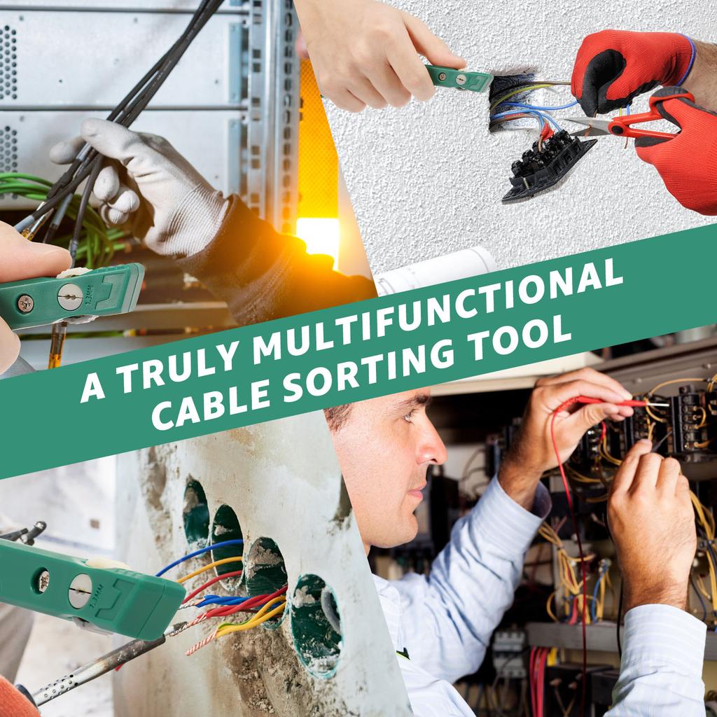 2Pcs Network Cable Untwist Tool Telephone Wires Pair Separator 1.3mm Engineer Wire Straightener Combing Pair Separator Tool