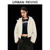 UR Women's Pleated Hooded Short Padded Jacket