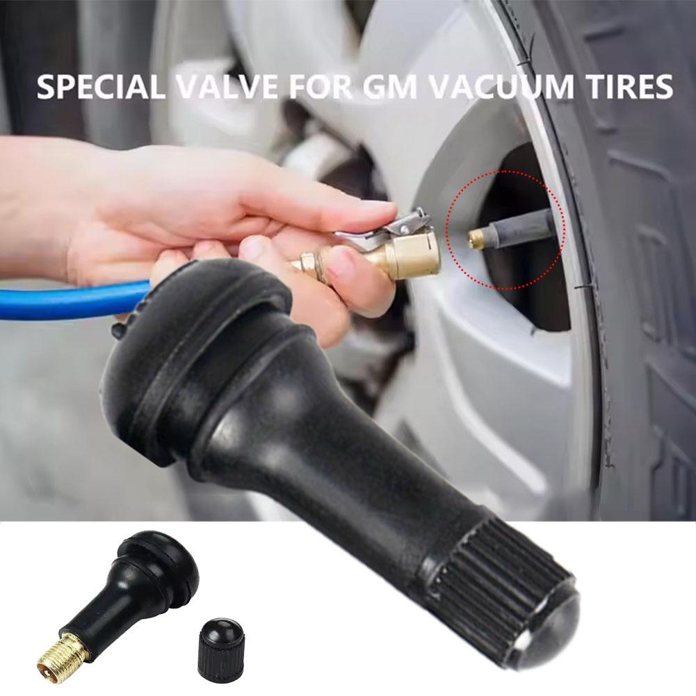 10PCS TR413 Rubber Snap-in Tire Valve Stems Sturdy Replacement Tyre Valves Stems for Tubeless Rim Holes On Cars, Go-Karts, Truck