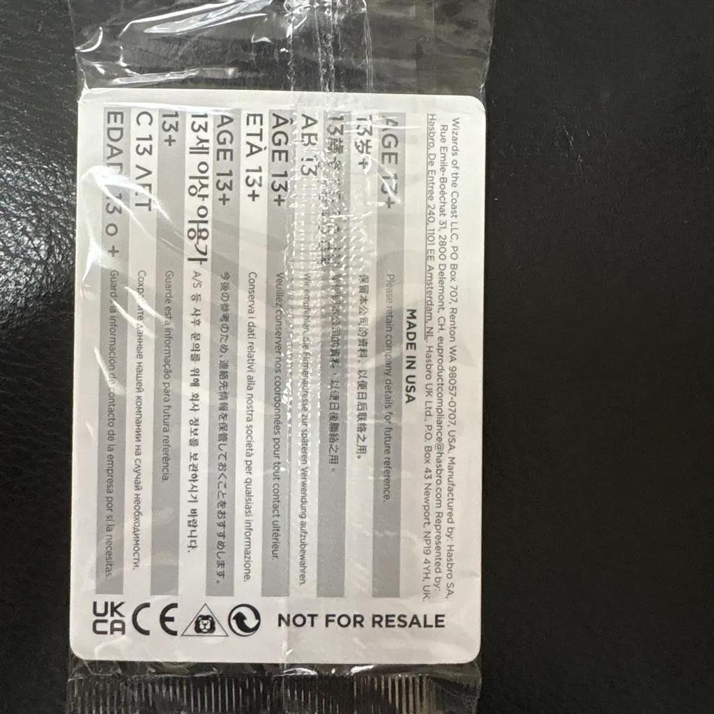 MTG Zack Fair Card FF VII REBIRTH Switch 2 Bonus Factory Edge Chip