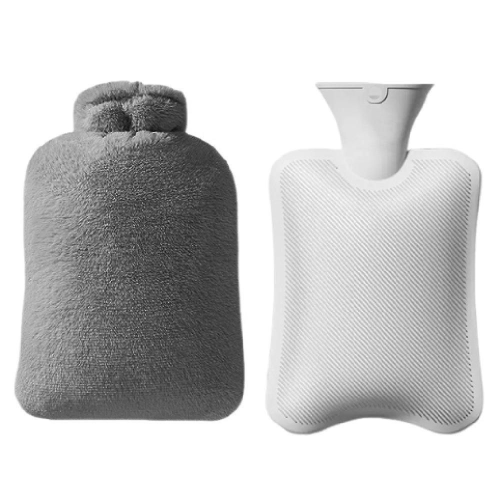 2000ml Hot Water Bottles Leak-proof Water-filling Bottle Soft Belly Warmer  Female