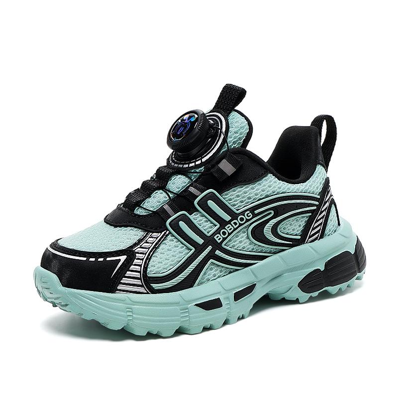 Barnesko Fritidssko Foreldre-barn Sko Trend Sko Barnetrend All-Match Uformell mote Sko med roterende knapp Basketballsko