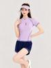 Hao Zhi Lang Women's 2026 Slimming Tummy-Cover Swimsuit - Sports-Style Nylon Swimwear