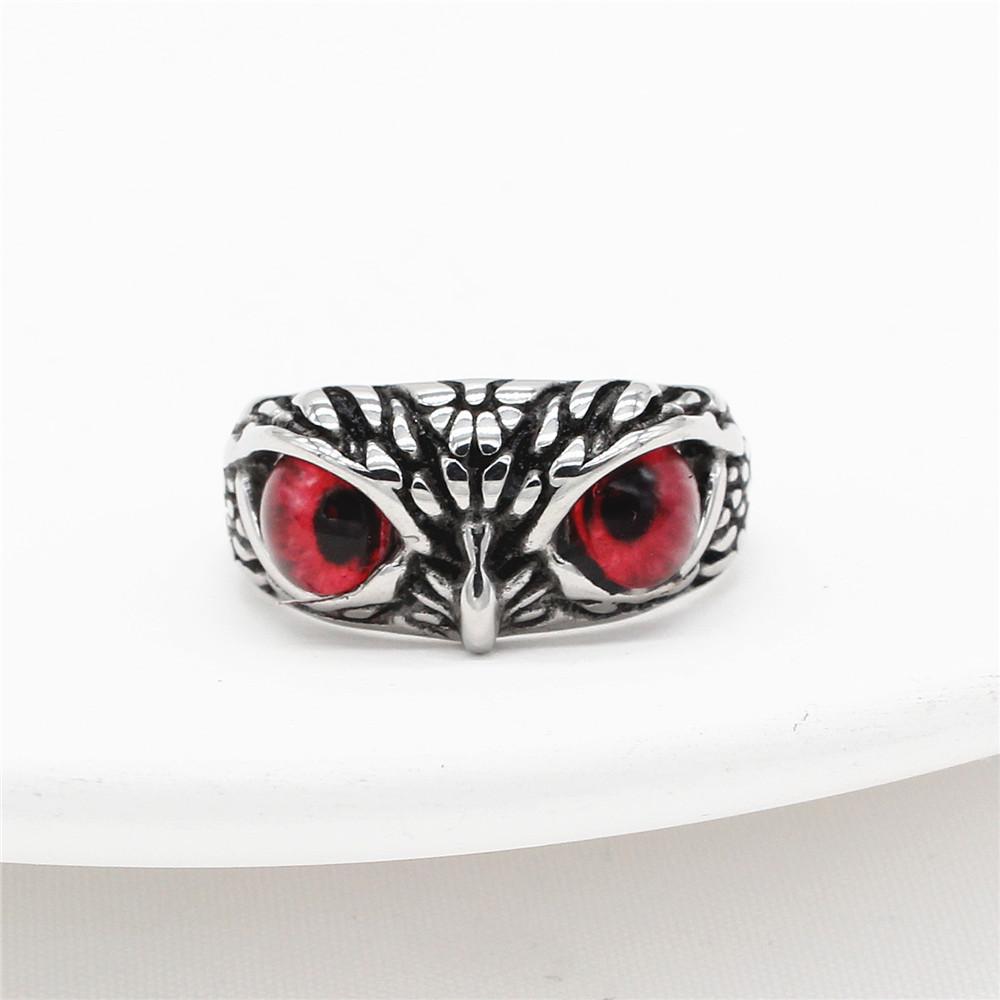 2026 Personalized Retro Halloween Owl Ring, European and American Jewelry Accessories Ring Gift