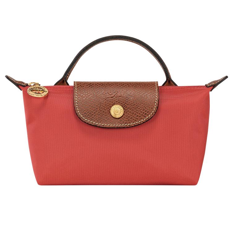 

Longchamp Le Pliage Short Handle Snap Zipper Closure Nylon Tote Bag Women tote bag Tomato-Red 34175089P94 Basic Set (Bag)