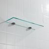 Gold Glass Shelf Glass Wall Mount Tempered Glass Shower Storage  Indoor