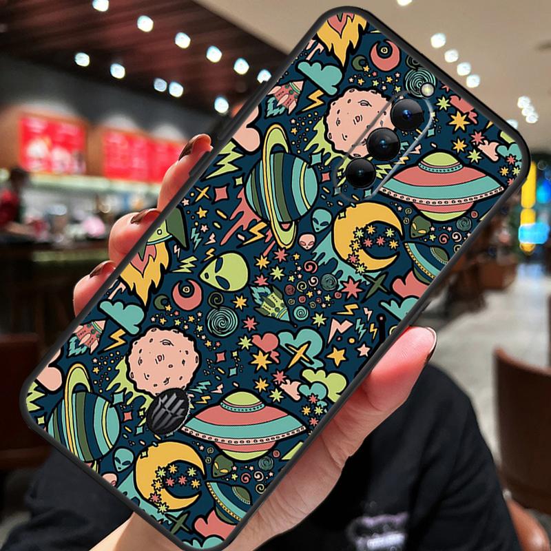 Cartoon Alien Case For ZTE Nubia Red Magic 10S 10 8 9 8S 9S 11 Pro Plus 10 Air 5G 6R 6 7 6S 7S Pro Cover