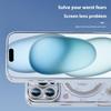 For iPhone 16 Pro Max Magnetic Case PC+TPU Epoxy Real Dried Flower Phone Cover
