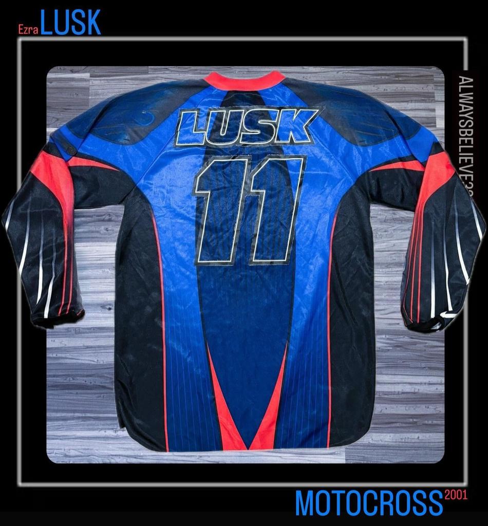 Motocross Honda Long Slevee Jersey #4 EZRA LUSK Fast Dry Breathable Racing Shirt Comfortable Off-Road Moto Top for Summer Riding