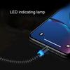 1/2m 3.1A Micro USB Type-C Magnetic Fast Charging Data Cable for Android iPhone