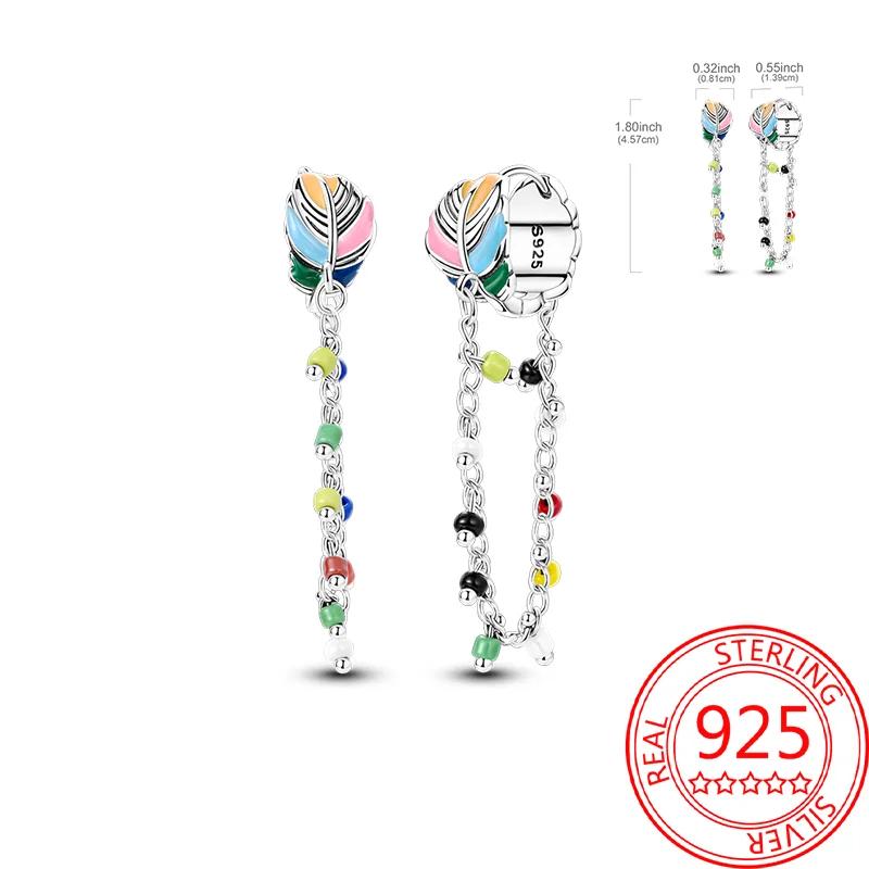 S925 Silver Colorful Sparking Zircon Heart Shape Dopamine Hoop Earrings Flowers Earrings Jewelry for Women Girl Fine Gifts