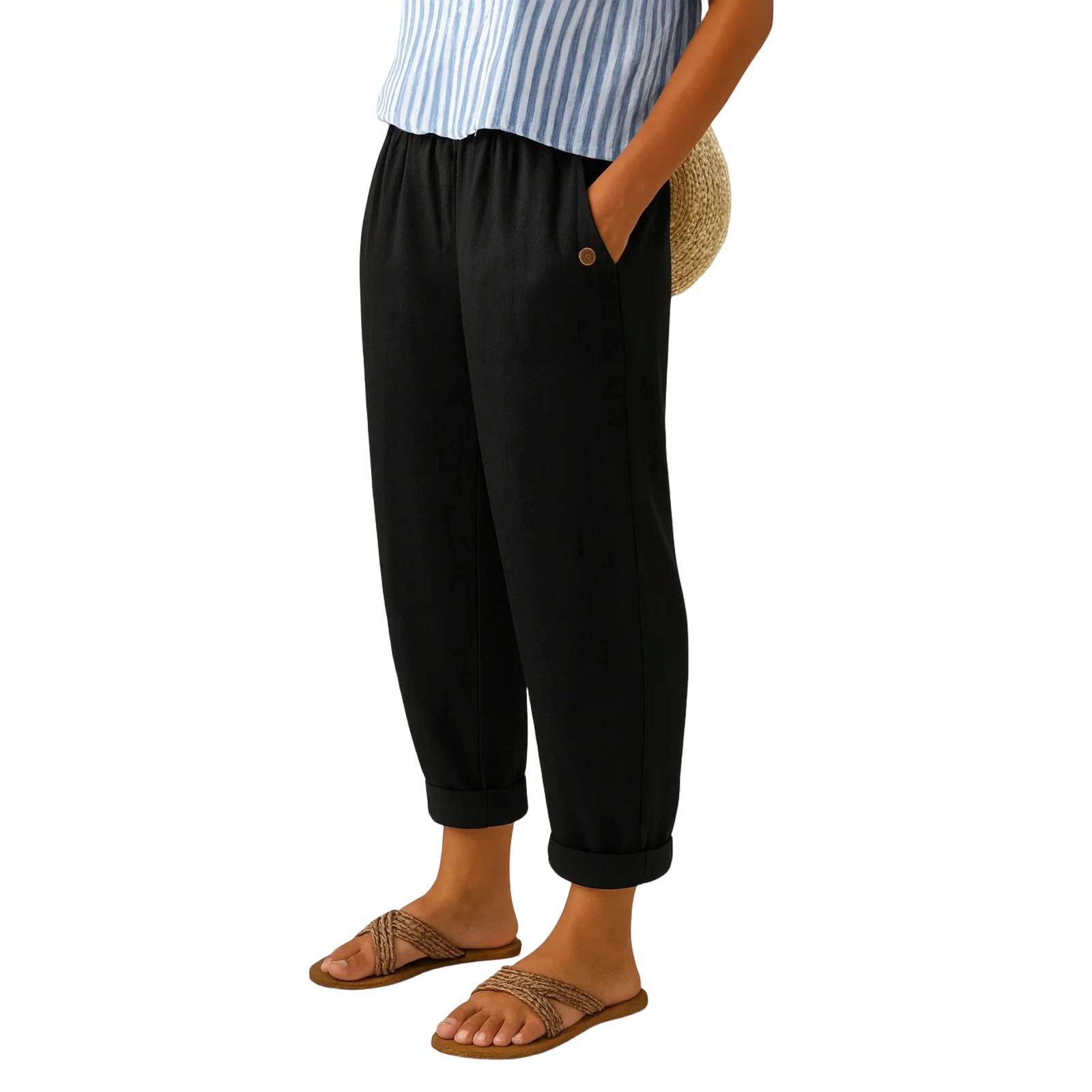 

Ladies Color Casual Fashionable Breathable Loose Pants L