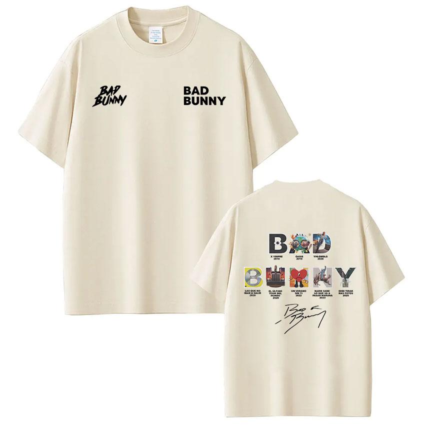 

Bad Bunny Album Cover Tshirt Debi Remove More Photos DTMF Unisex Women Luxury Fashion Retro Hiphop Style Oversized Tshirt 4XL