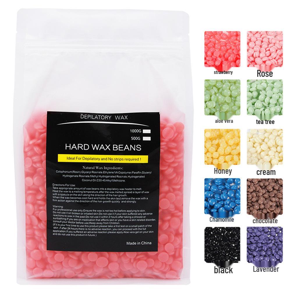 

Cross 1000G Hair Removal Honey Hard Wax Beans | 10 Colors | No Paper Needed | Nose & Body Wax Therapy Pellets Tea Tree 1000g (Frosted Zip Bag)